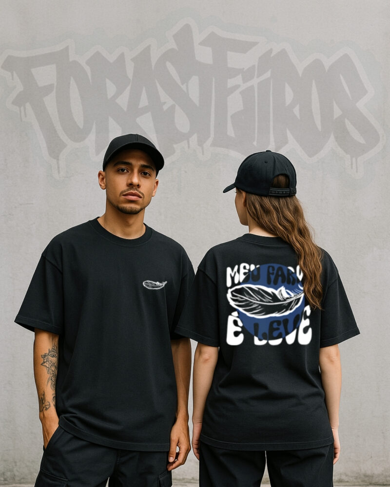 Camiseta Oversized - Meu Fardo é Leve - Imagem 4