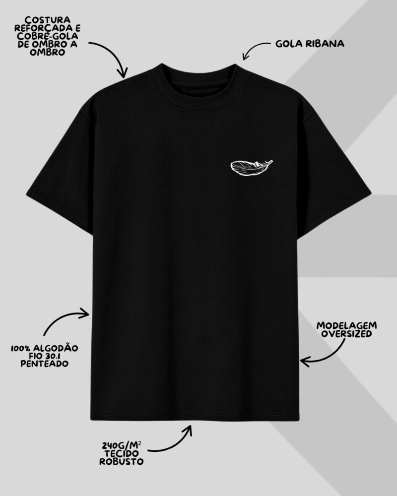 Camiseta Oversized - Meu Fardo é Leve - Imagem 2