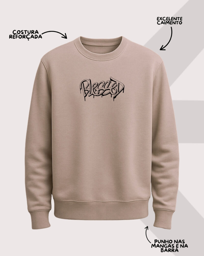 Moletom Blessed - Abençoados Moda Cristã